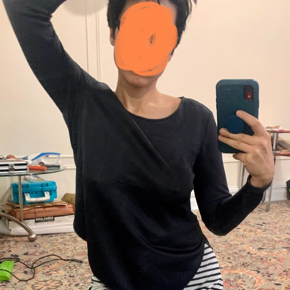 Theory Navy Blouse